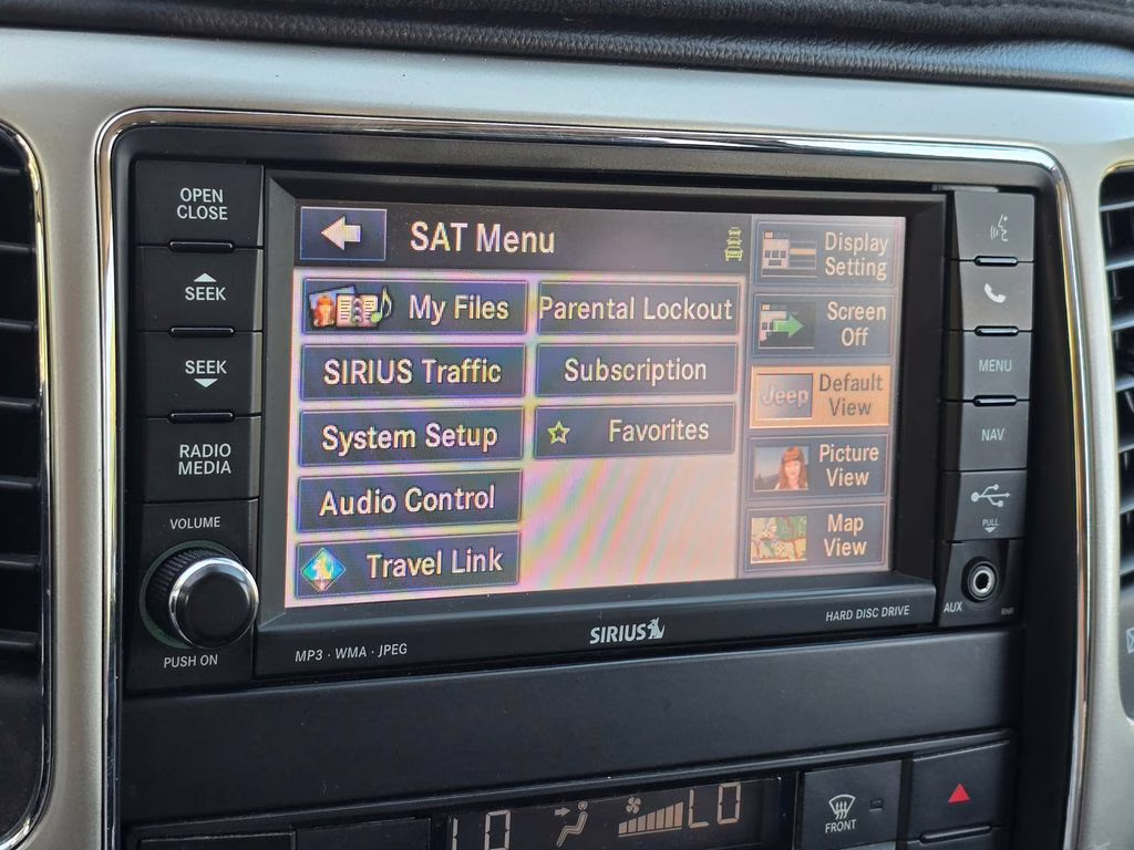 2013 Brilliant Black Crystal Pearlcoat Jeep Grand Cherokee Overland 4X4 SUV