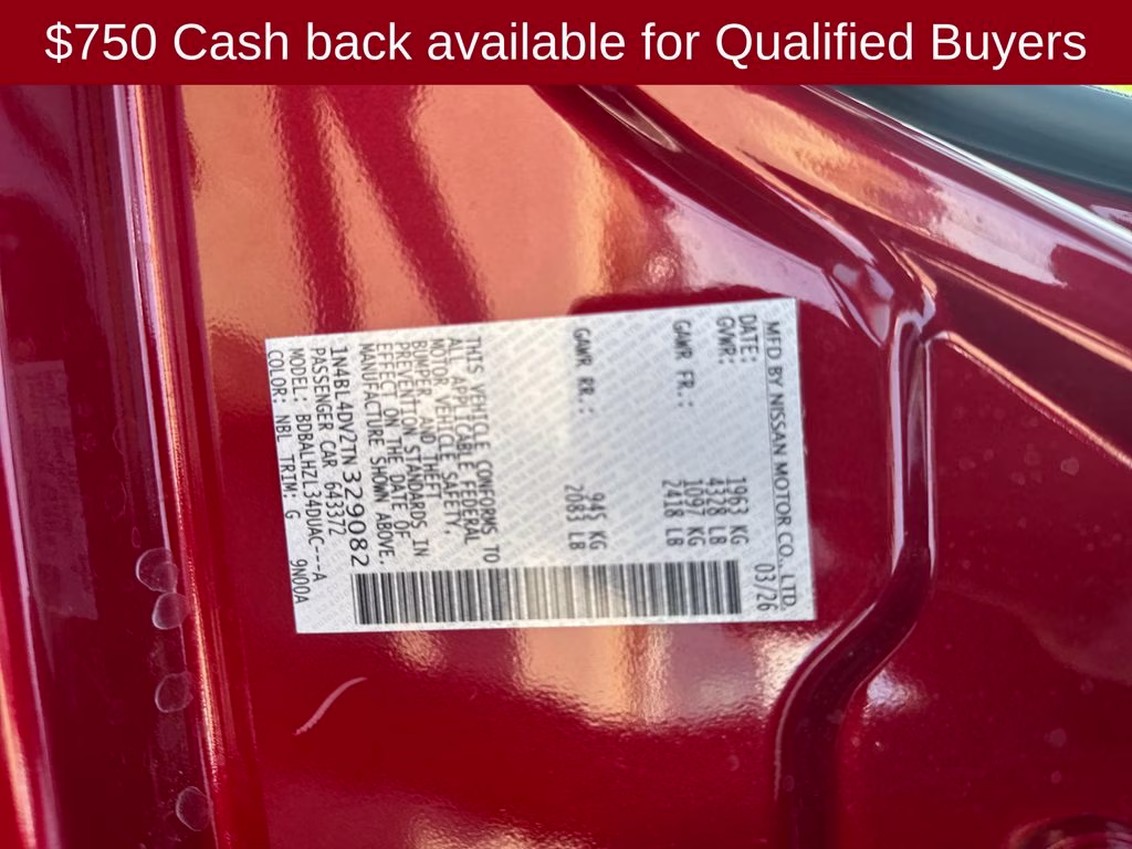 2026 Scarlet Ember Tintcoat Nissan Altima 2.5 SV FWD Sedan