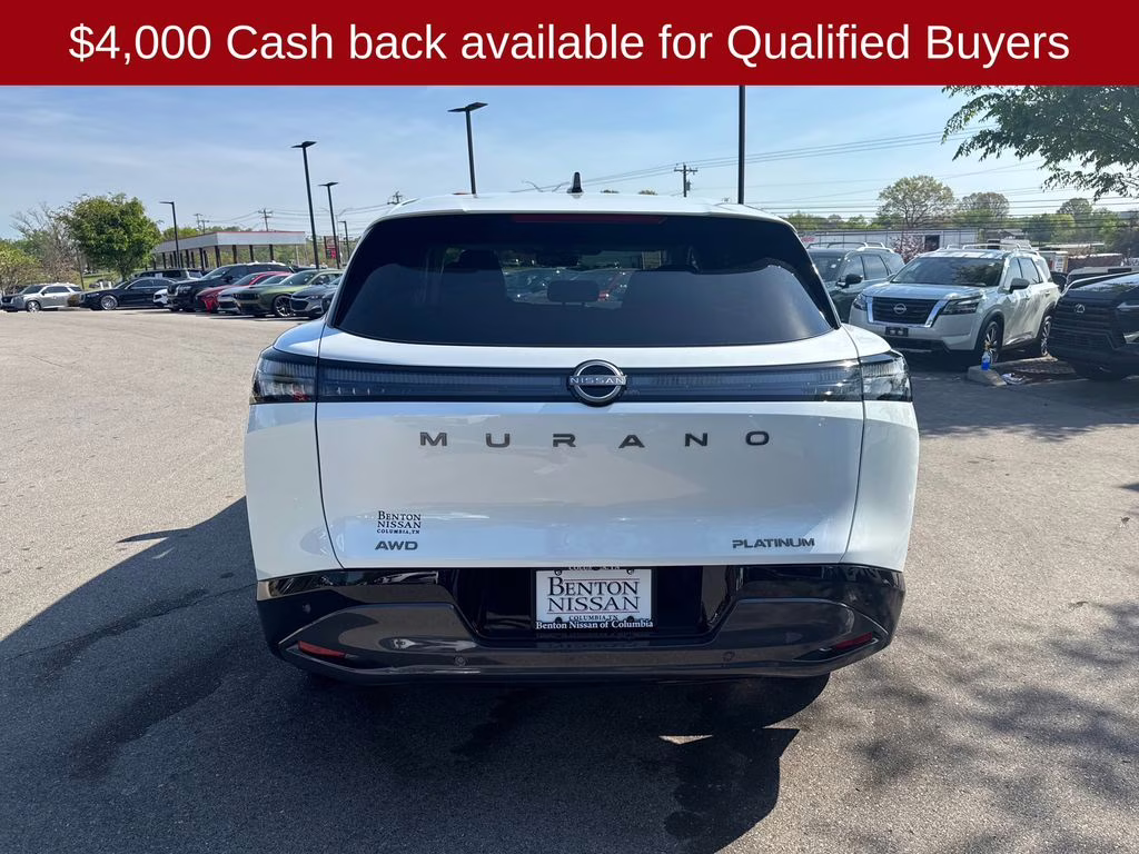2026 Everest White Pearl Tricoat Nissan Murano Platinum AWD SUV