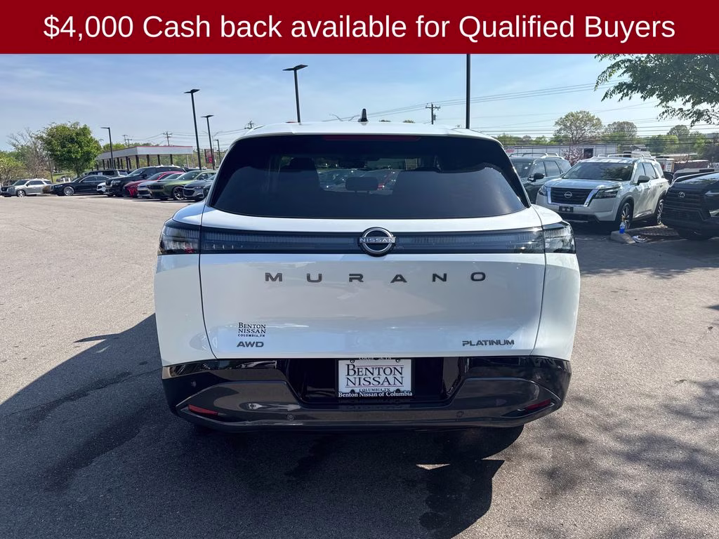 2026 Everest White Pearl Tricoat Nissan Murano Platinum AWD SUV