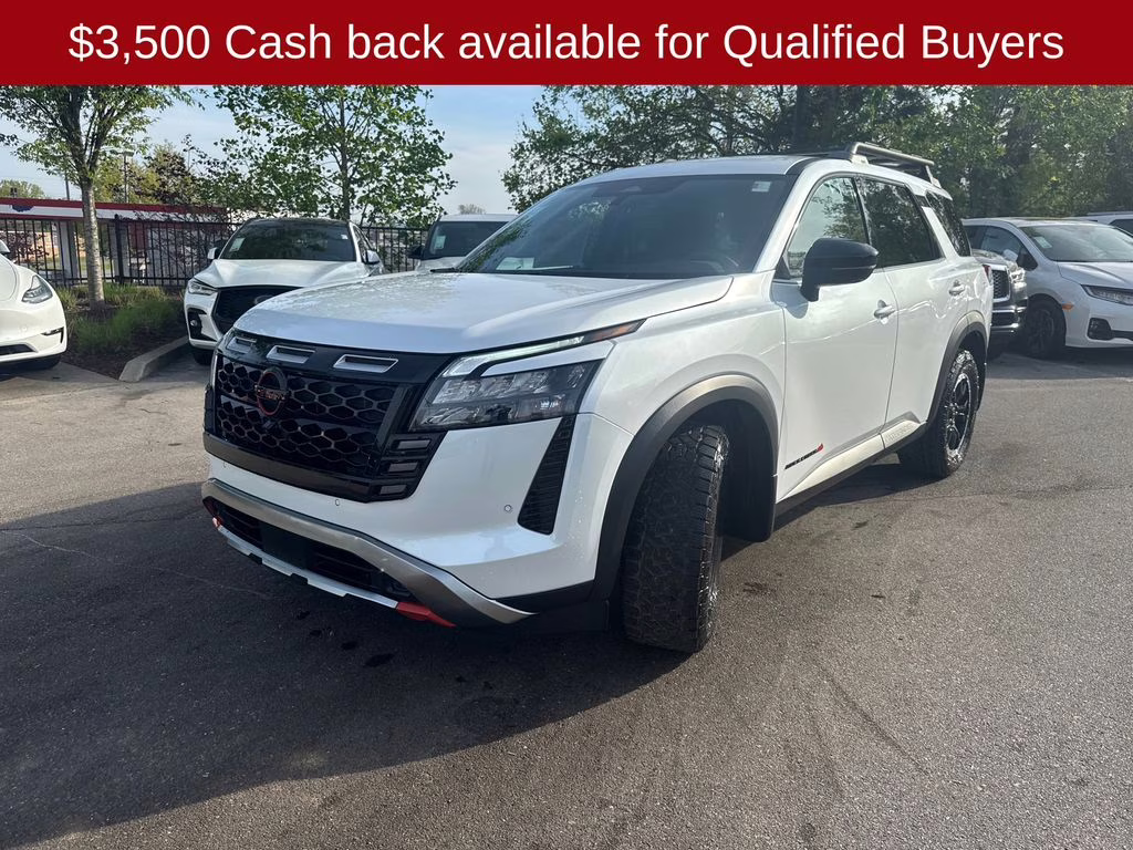2026 Everest White Pearl Tricoat Nissan Pathfinder Rock Creek 4X4 SUV