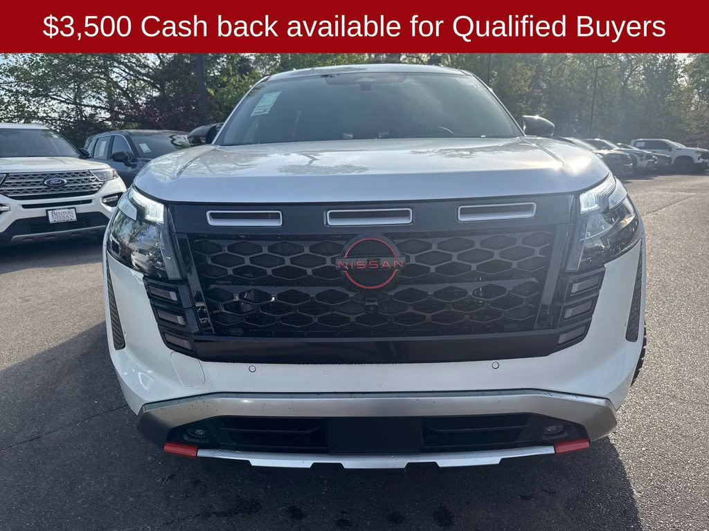 2026 Everest White Pearl Tricoat Nissan Pathfinder Rock Creek 4X4 SUV