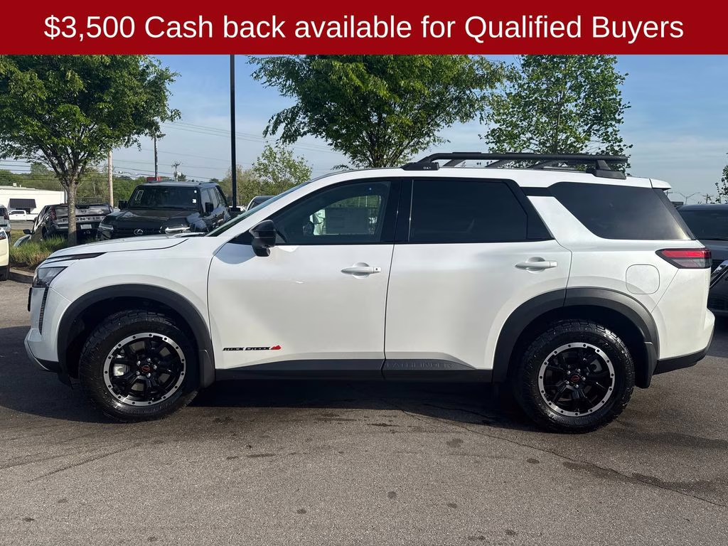 2026 Everest White Pearl Tricoat Nissan Pathfinder Rock Creek 4X4 SUV