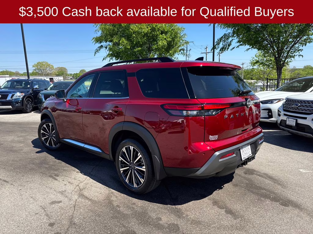 2026 Scarlet Ember Tintcoat Nissan Pathfinder Platinum FWD SUV
