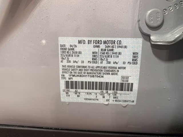 2026 Star White Metallic TC Ford Explorer Active 4X4 SUV