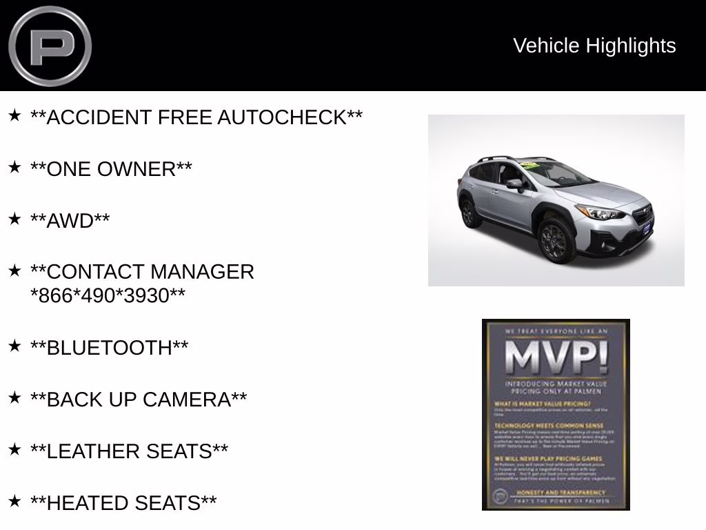 2023 Ice Silver Metallic Subaru Crosstrek Sport AWD SUV