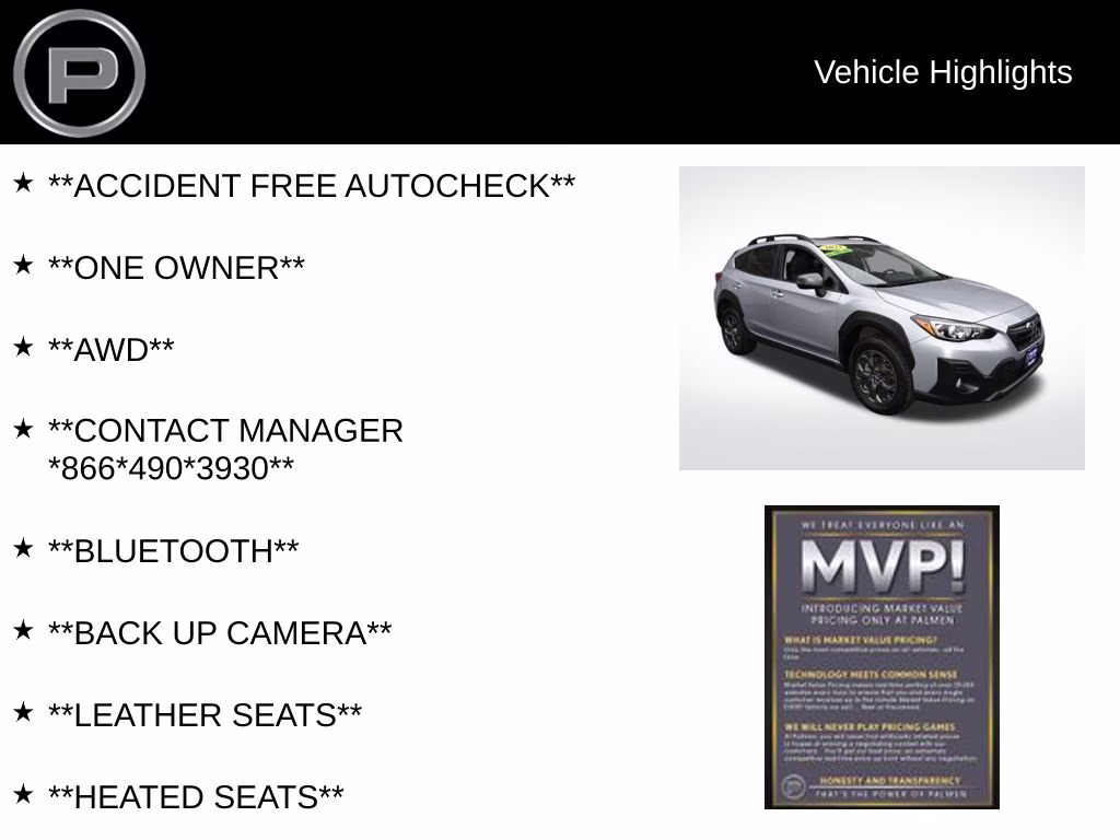 2023 Ice Silver Metallic Subaru Crosstrek Sport AWD SUV