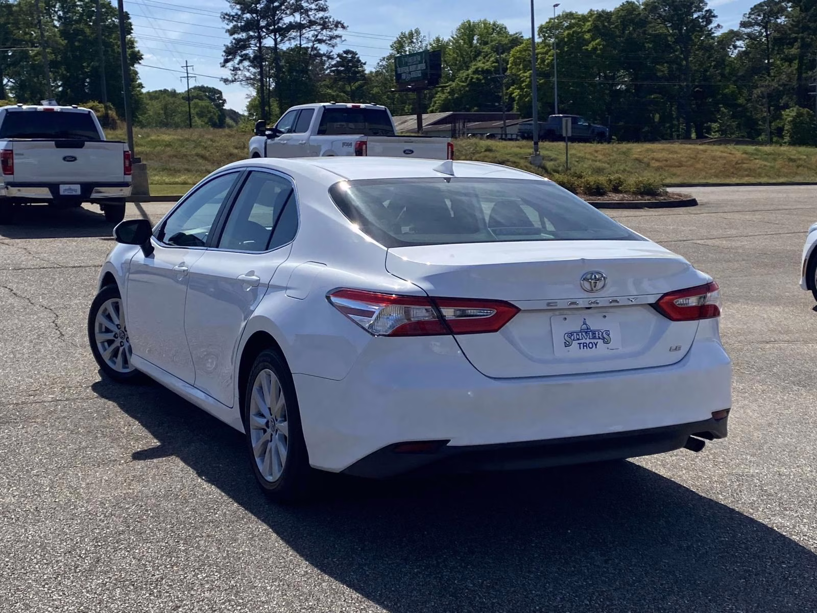 2020 Super White Toyota Camry LE FWD Sedan