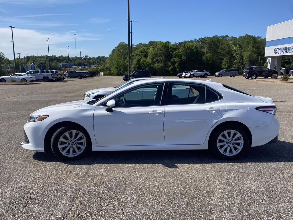 2020 Super White Toyota Camry LE FWD Sedan