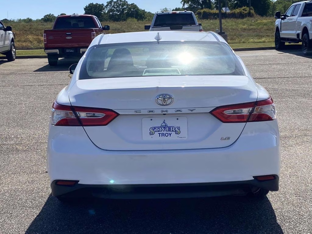 2020 Super White Toyota Camry LE FWD Sedan
