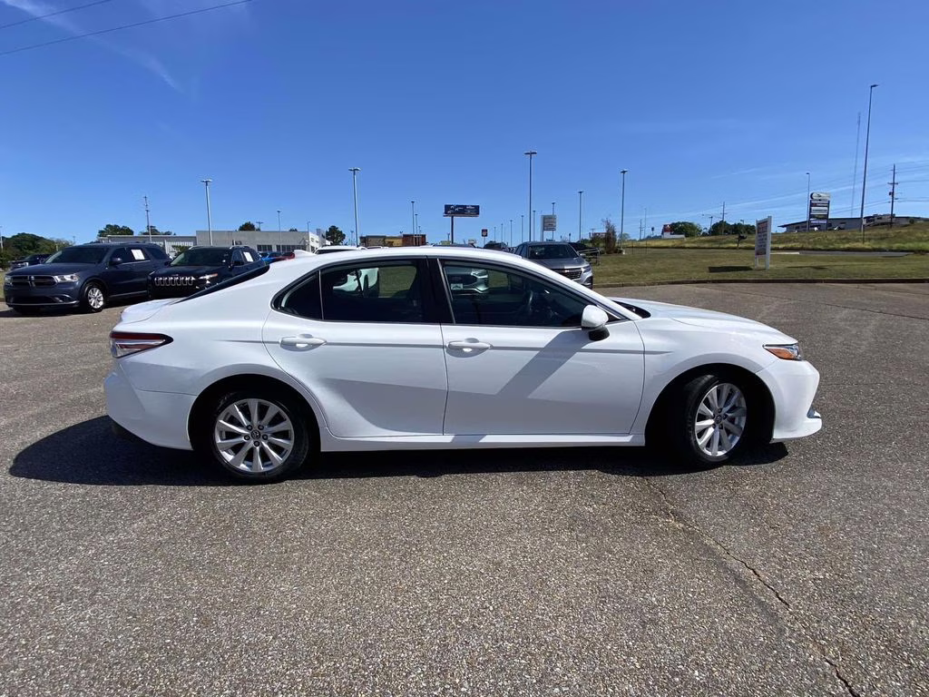 2020 Super White Toyota Camry LE FWD Sedan