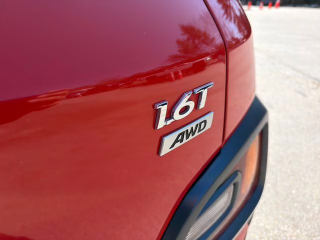 2019 Sunset Orange Hyundai Kona Limited AWD SUV