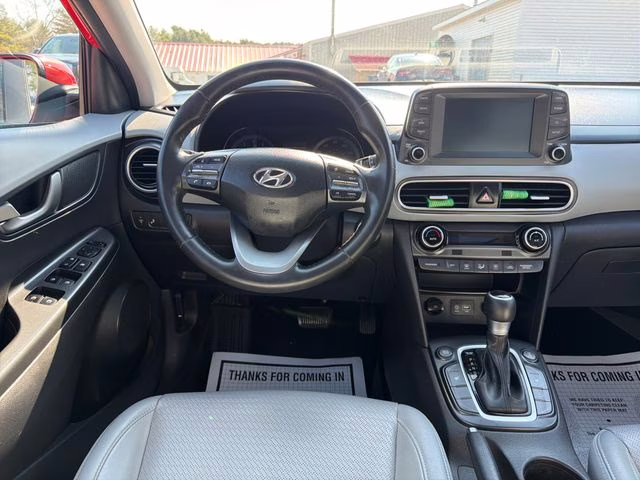 2019 Sunset Orange Hyundai Kona Limited AWD SUV