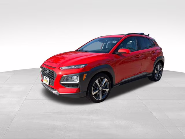 2019 Sunset Orange Hyundai Kona Limited AWD SUV