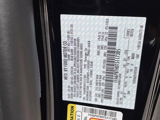 2026 Shadow Black Ford Mustang EcoBoost RWD Coupe