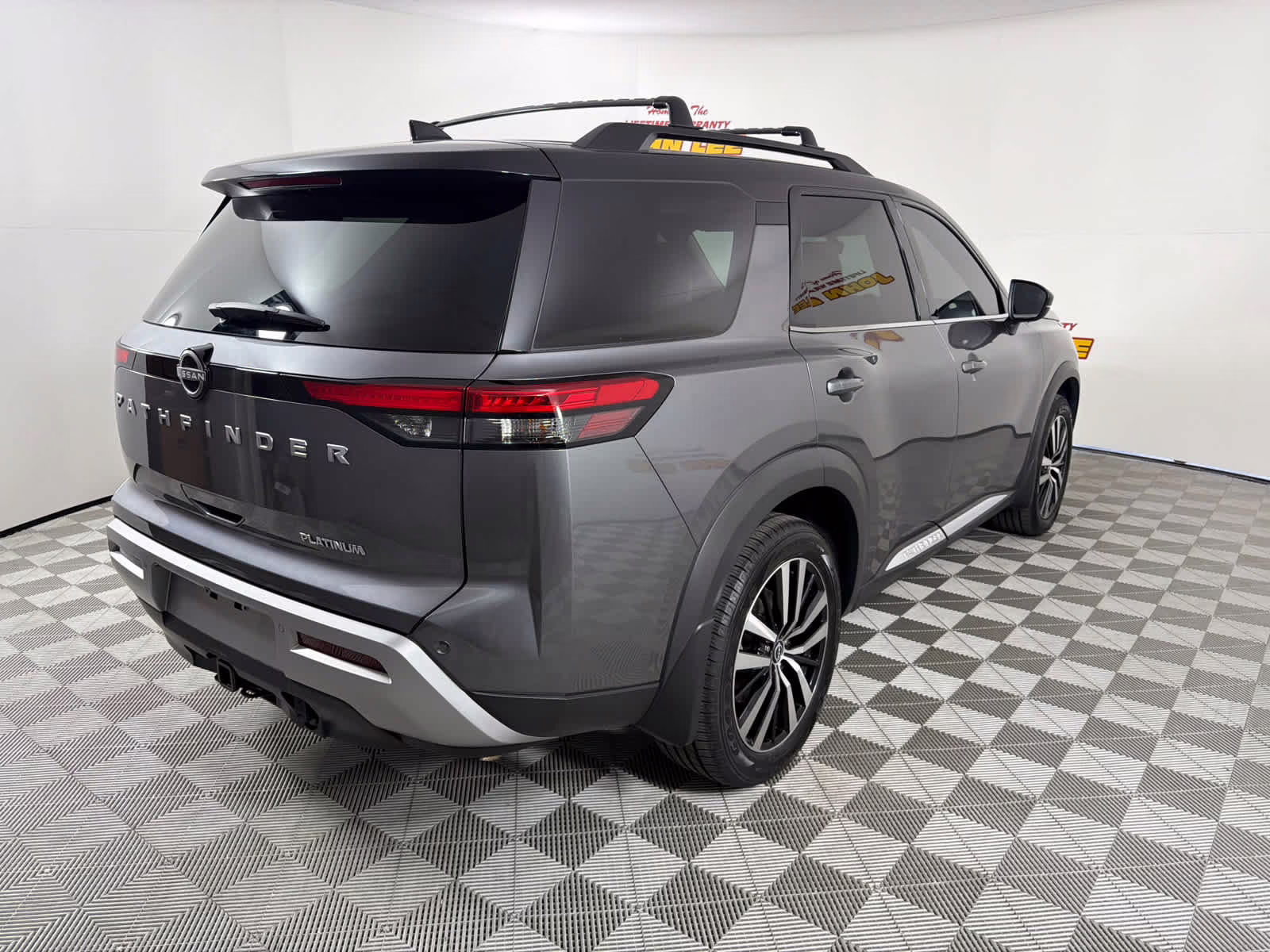 2024 Gun Metallic/Super Black Nissan Pathfinder Platinum FWD SUV