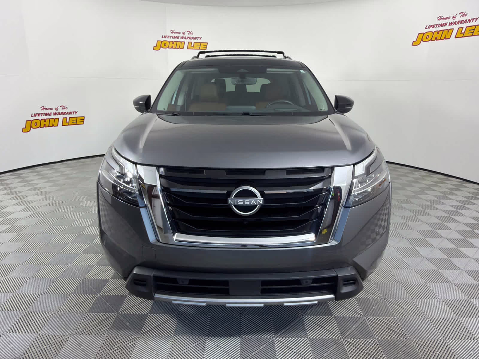 2024 Gun Metallic/Super Black Nissan Pathfinder Platinum FWD SUV