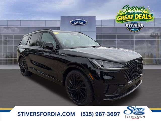 2026 Infinite Black Metallic Clearcoat Lincoln Aviator Reserve AWD SUV