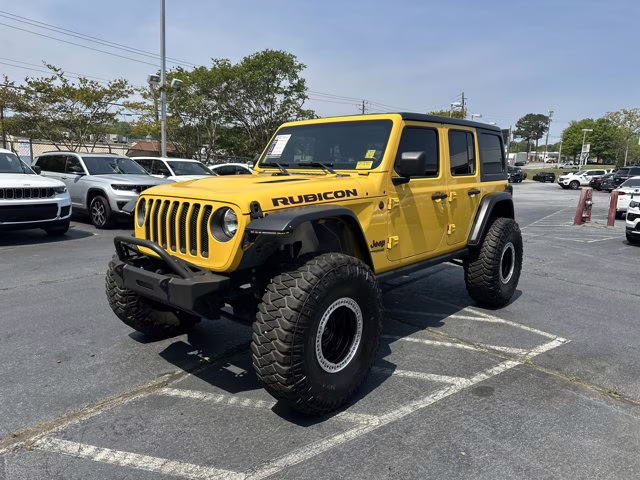 2020 Baja Yellow Clearcoat Jeep Wrangler Unlimited Rubicon 4X4 Convertible