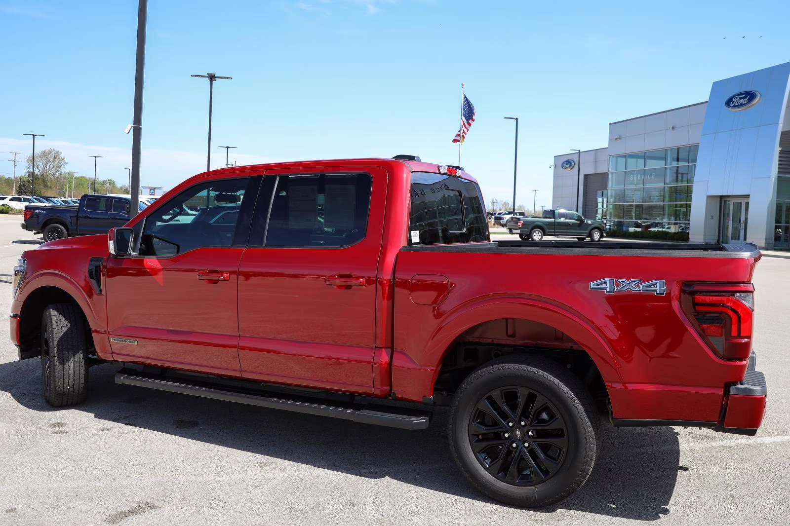 2025 Rapid Red Metallic Tinted Clearcoat Ford F-150 LARIAT 4X4 Truck