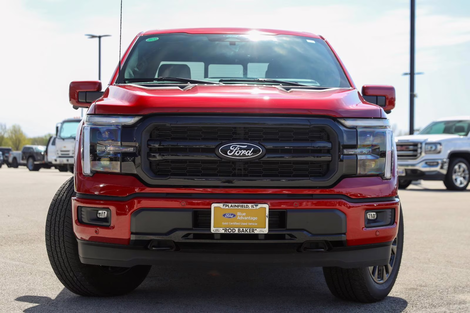2025 Rapid Red Metallic Tinted Clearcoat Ford F-150 LARIAT 4X4 Truck