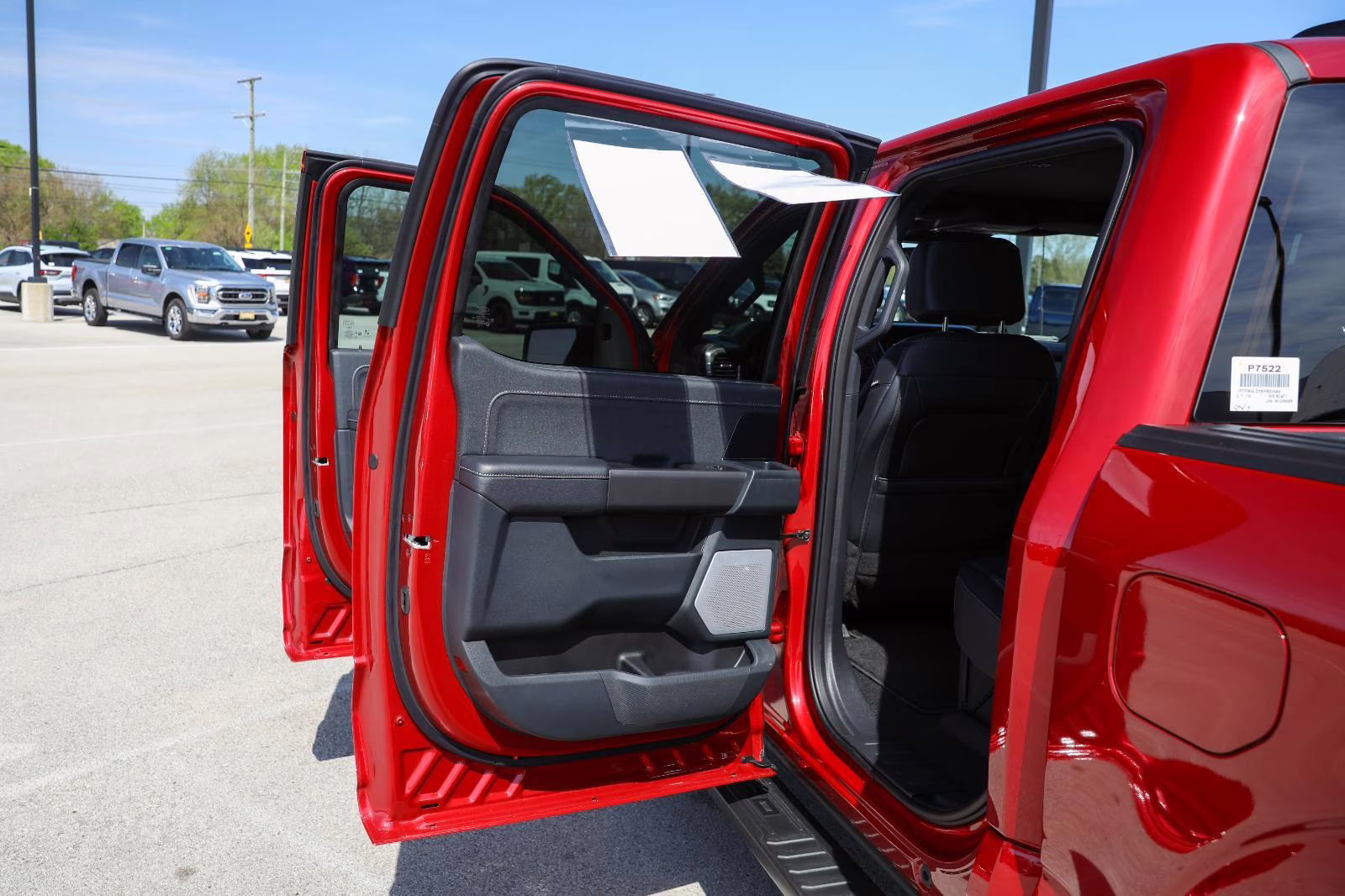 2025 Rapid Red Metallic Tinted Clearcoat Ford F-150 LARIAT 4X4 Truck
