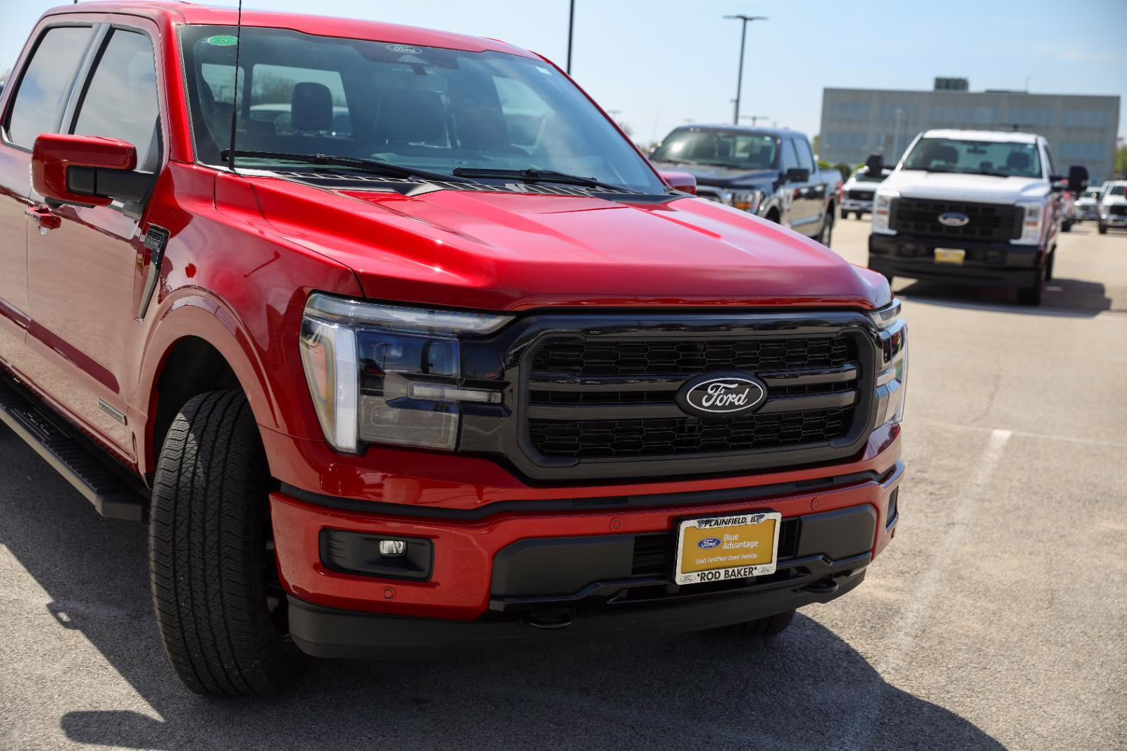 2025 Rapid Red Metallic Tinted Clearcoat Ford F-150 LARIAT 4X4 Truck