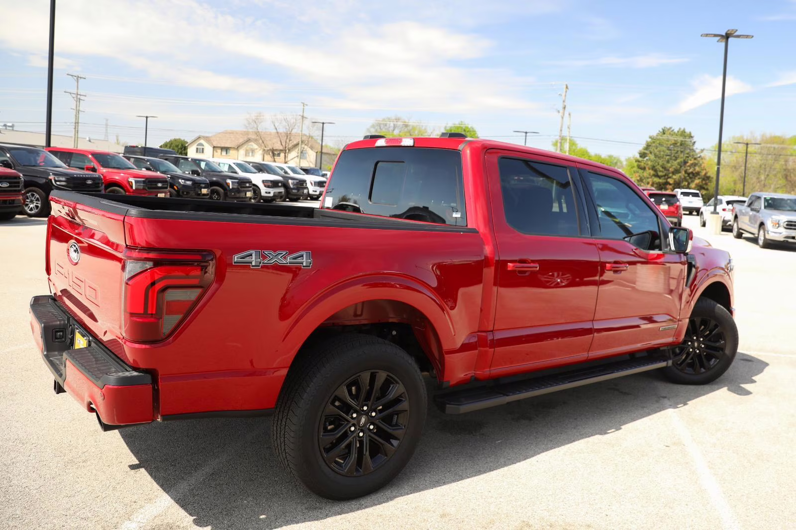 2025 Rapid Red Metallic Tinted Clearcoat Ford F-150 LARIAT 4X4 Truck