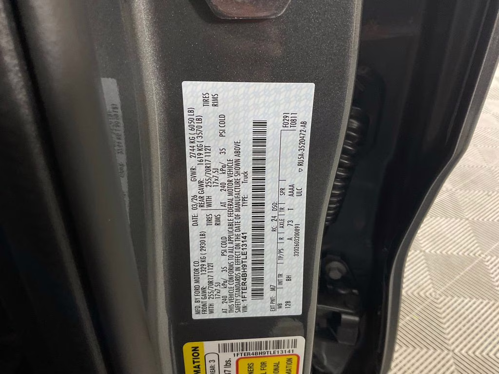 2026 Carbonized Gray Metallic Ford Ranger XL RWD Truck