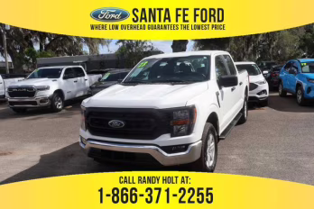2023 White Ford F-150 XL 4X4 Truck