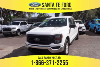 2023 White Ford F-150 XL 4X4 Truck