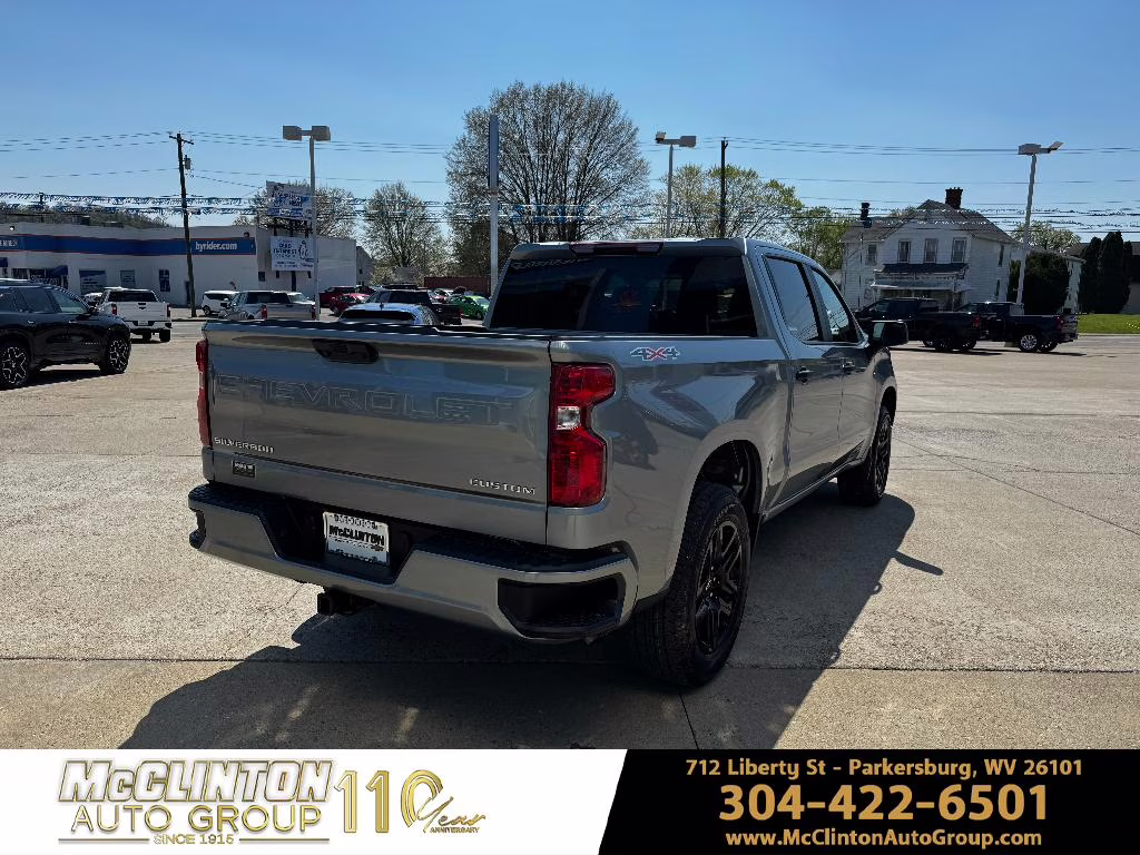 2026 Sterling Gray Metallic Chevrolet Silverado Custom 4X4 Truck