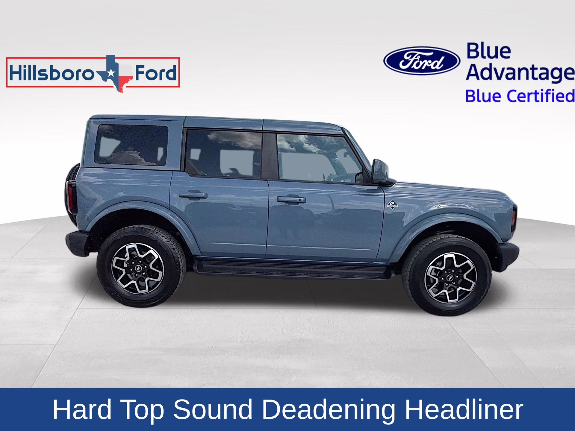 2025 Azure Gray Met Tri-Coat Ford Bronco Outer Banks 4X4 SUV