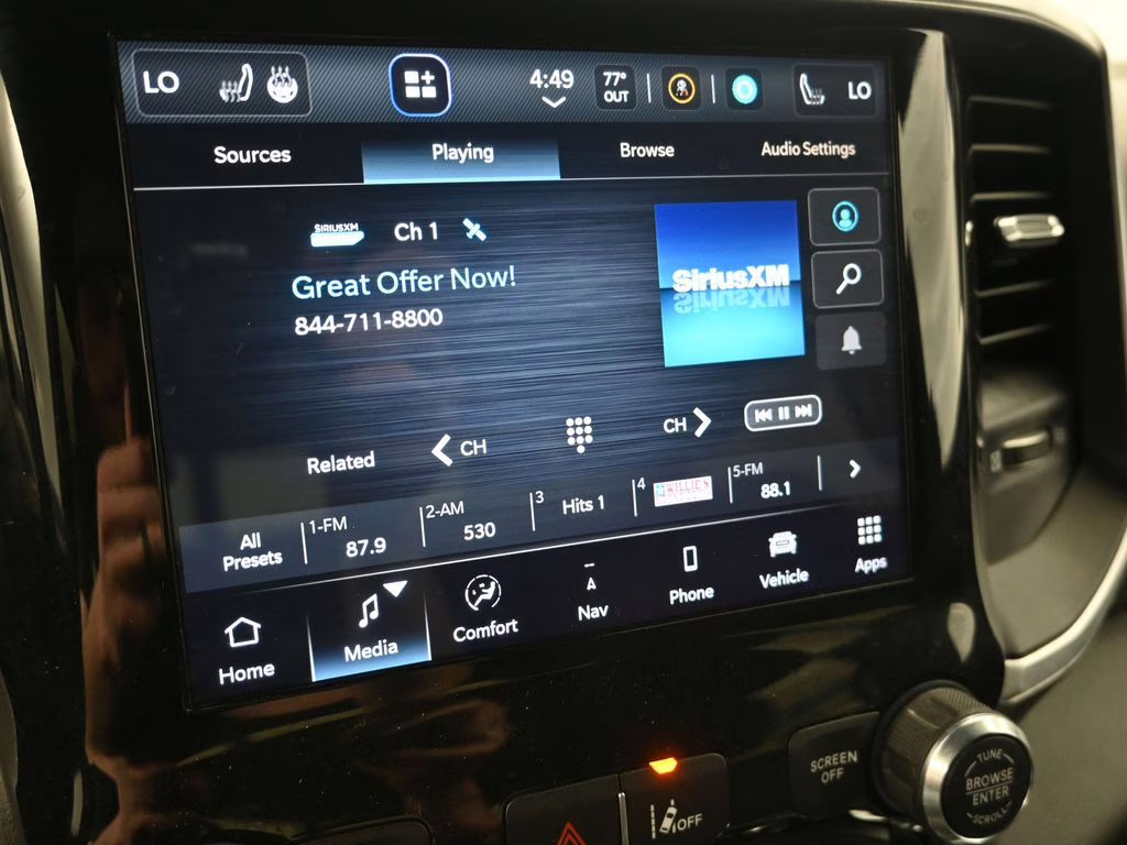 2023 Diamond Black Crystal Pearlcoat Ram 1500 Big Horn/Lone Star 4X4 Truck