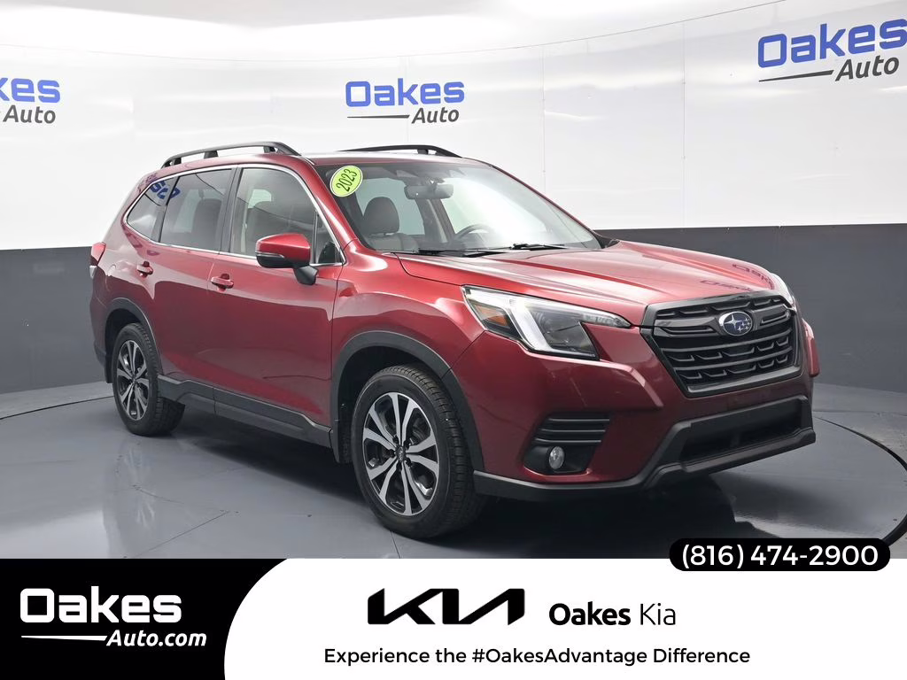2023 Crimson Red Pearl Subaru Forester Limited AWD SUV