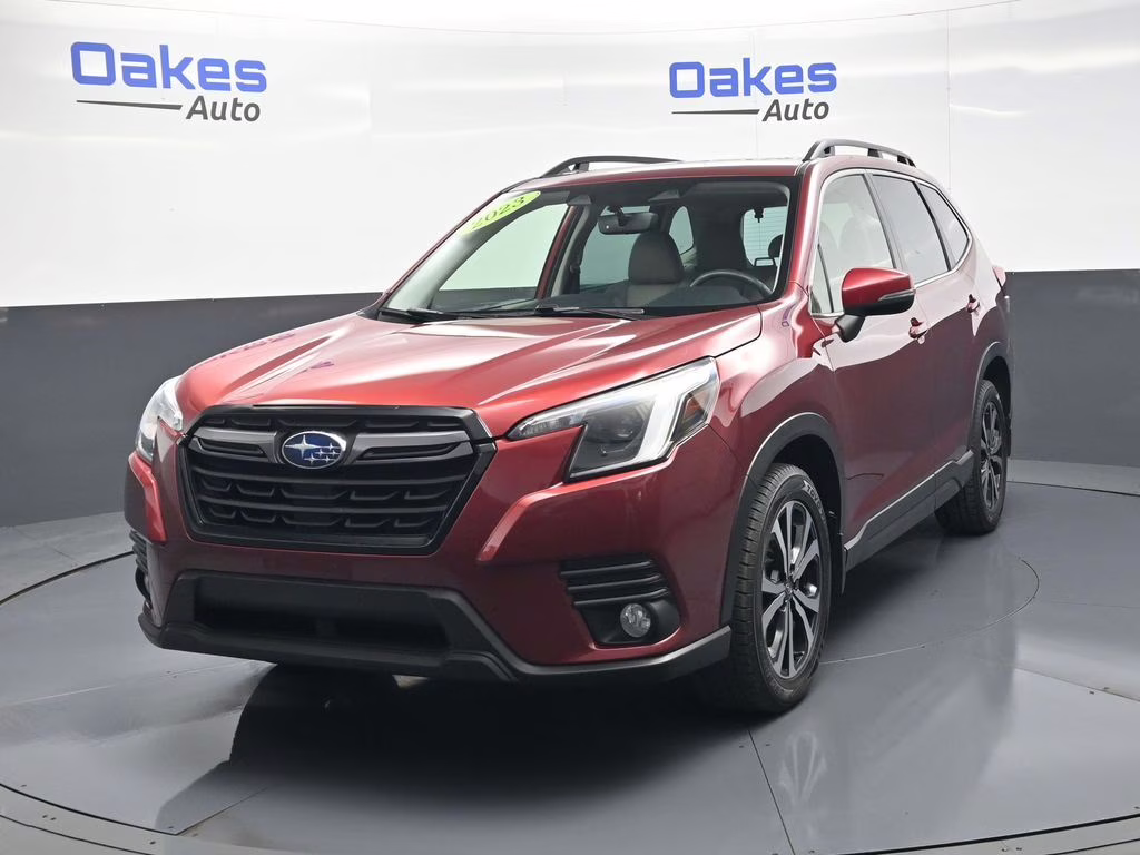 2023 Crimson Red Pearl Subaru Forester Limited AWD SUV