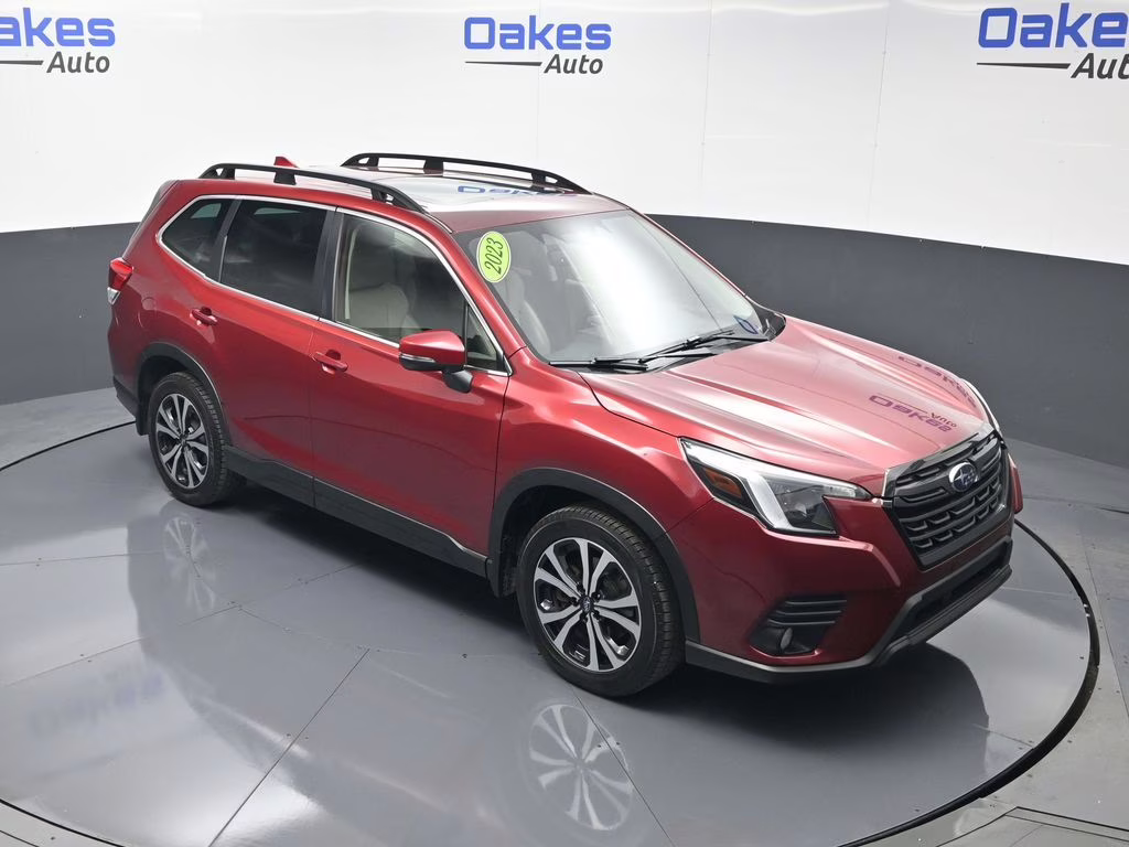 2023 Crimson Red Pearl Subaru Forester Limited AWD SUV
