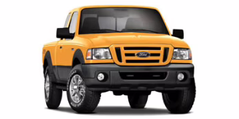 2008 Yellow Ford Ranger 4X4 Truck
