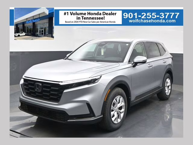 2026 Solar Silver Metallic Honda CR-V LX AWD SUV