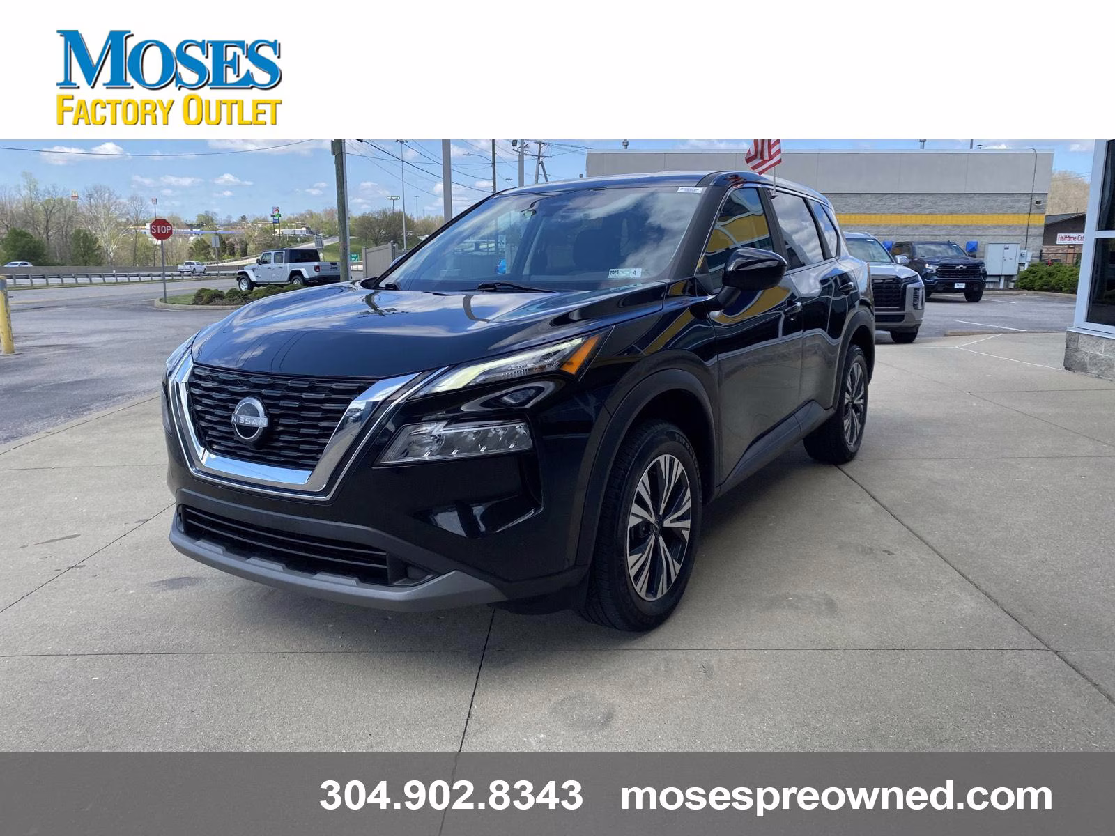 2023 Super Black Nissan Rogue SV AWD SUV