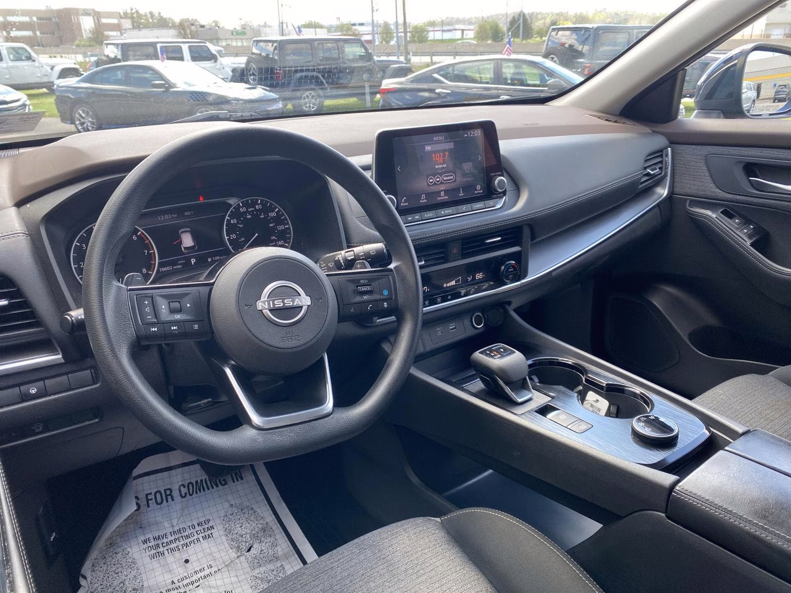 2023 Super Black Nissan Rogue SV AWD SUV