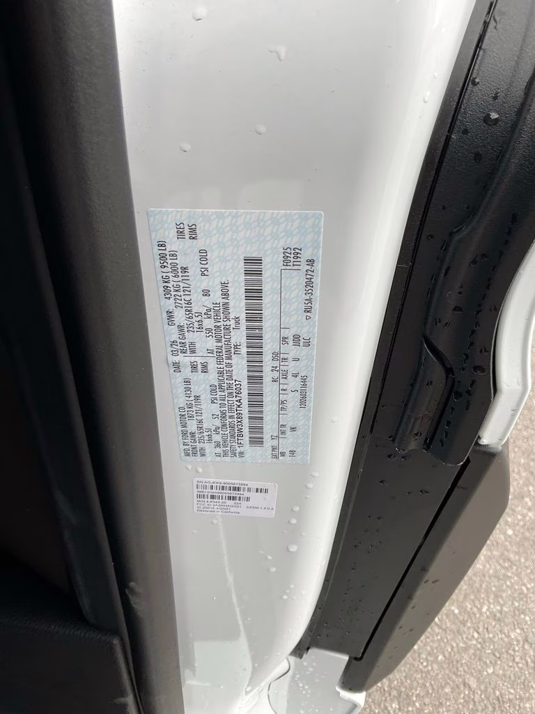 2026 Oxford White Ford Transit-350 Base RWD Van