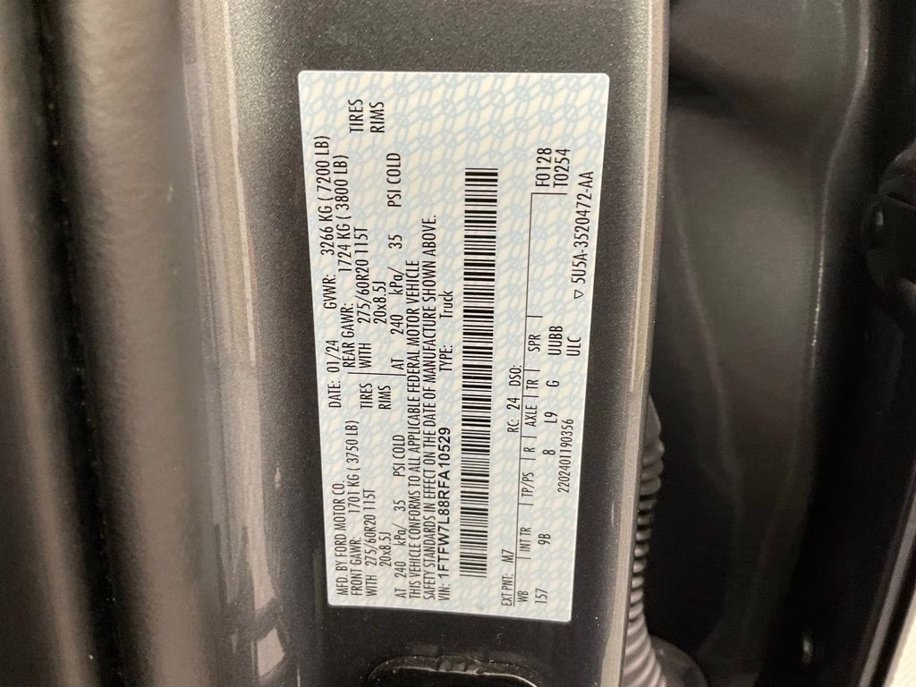 2024 Gray Metallic Ford F-150 Platinum 4X4 Truck