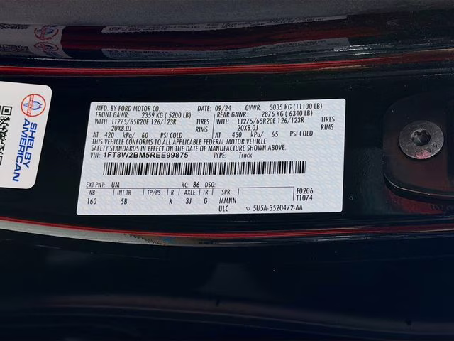 2024 Black Metallic Ford Super Duty F-250 SRW Lariat Shelby Baja 4X4 Truck