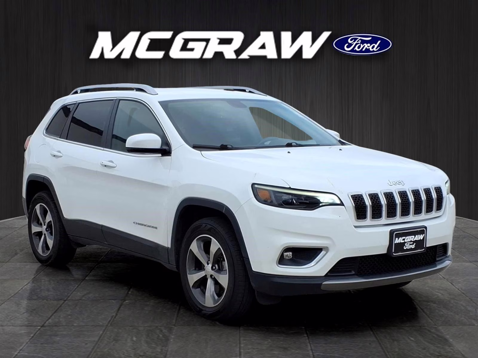2020 Bright White Clearcoat Jeep Cherokee Limited 4X4 SUV