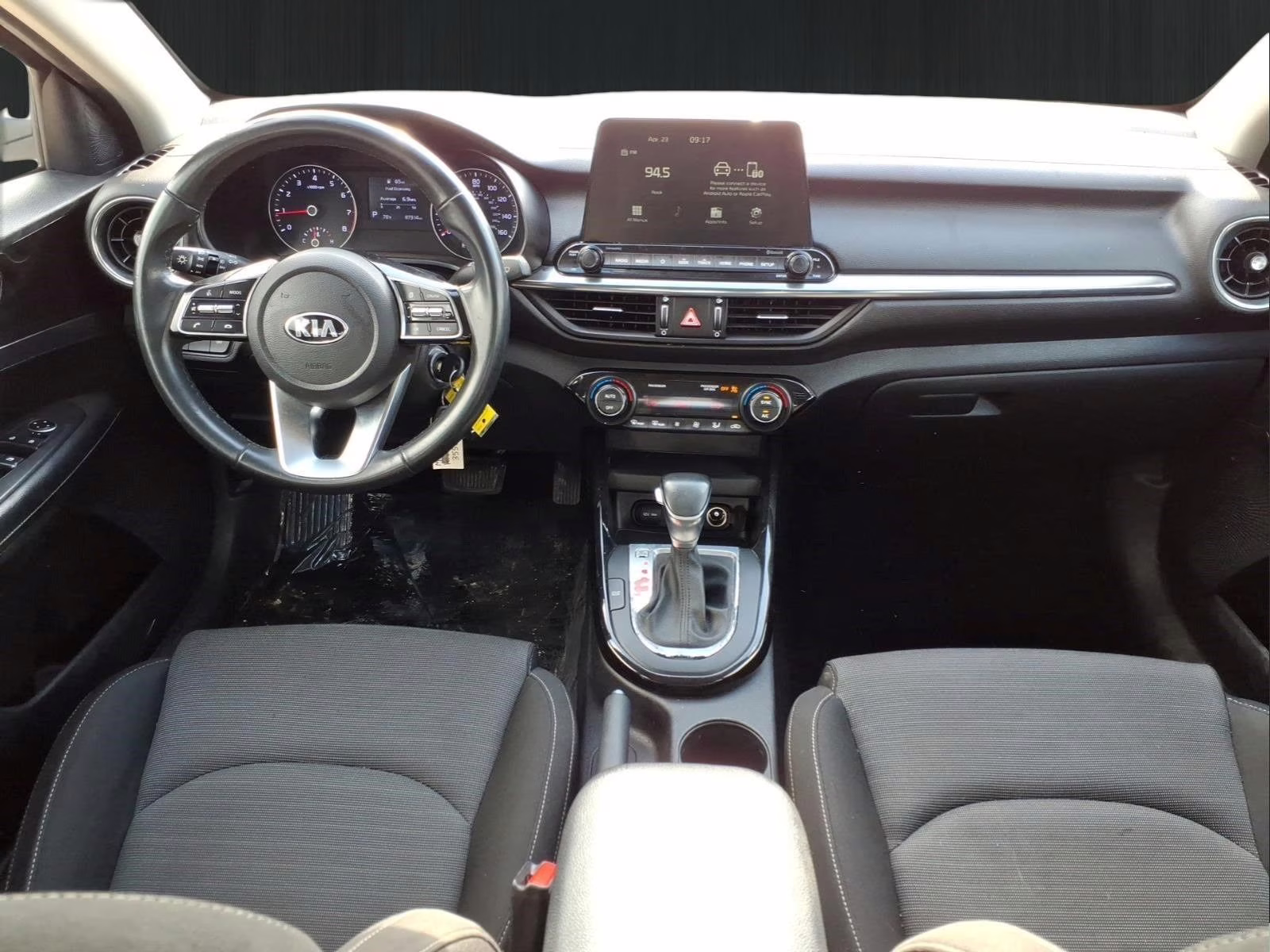 2019 Clear White Kia Forte S FWD Sedan