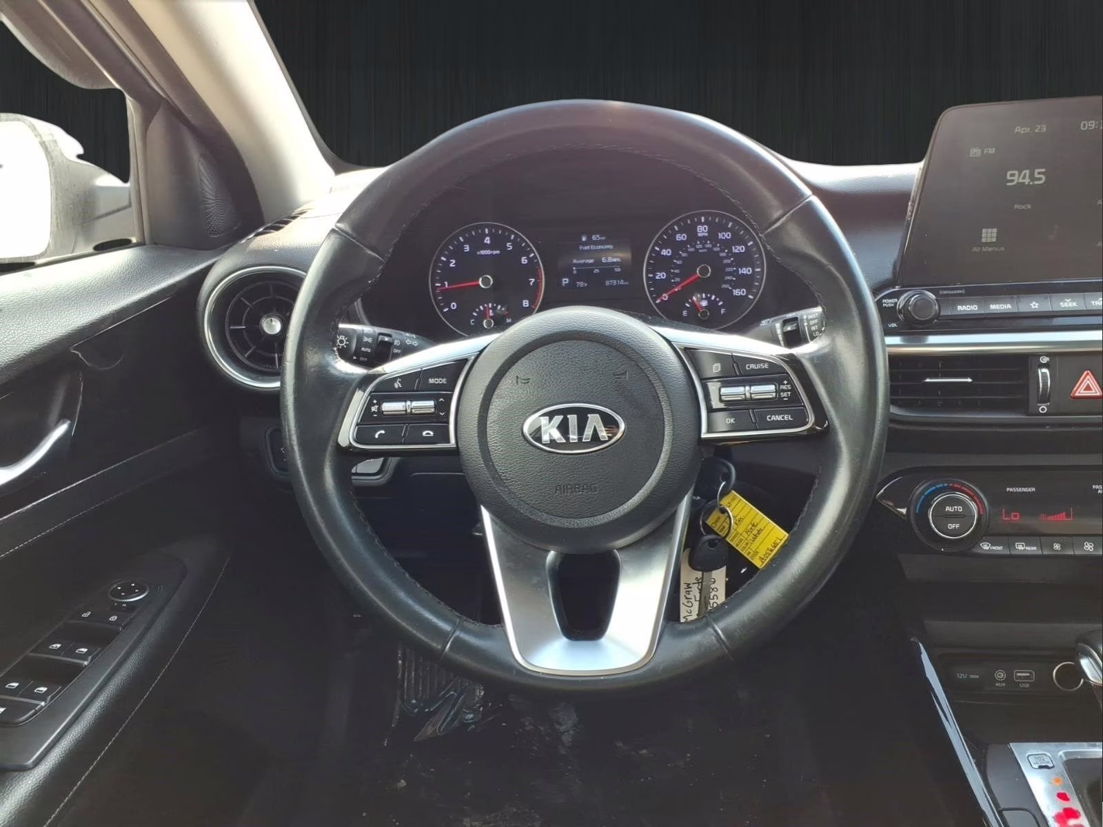 2019 Clear White Kia Forte S FWD Sedan