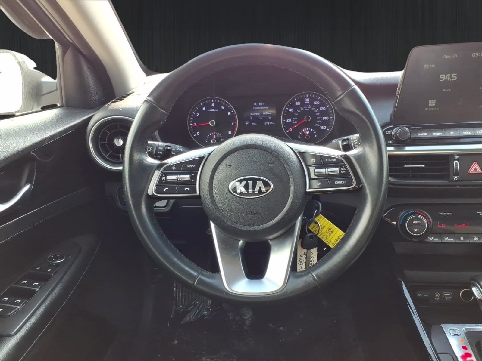 2019 Clear White Kia Forte S FWD Sedan