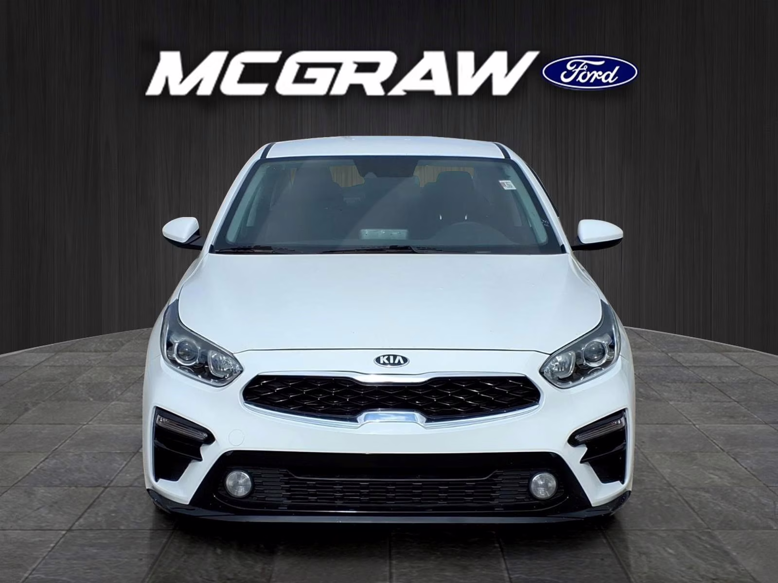 2019 Clear White Kia Forte S FWD Sedan