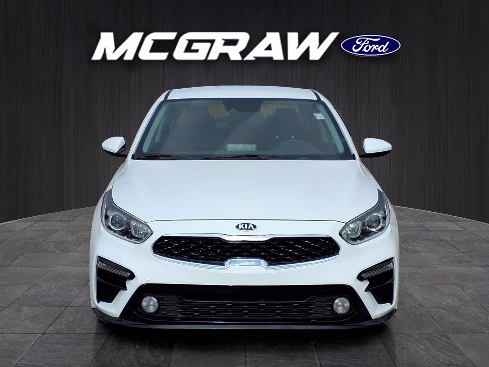 2019 Clear White Kia Forte S FWD Sedan